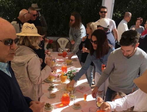 The lovely ladies there had prepared everything so well; first up, it was a little pre-lunch aperitivo.