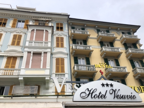 The fabulously-named Hotel Vesuvius.