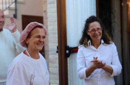 The lovely lady on the right is still attending to diners, and 'La Venerina' herself is still running the kitchen. 