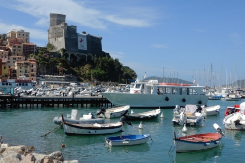We changed ferries in Lerici; this was our vessel for the onward voyage.