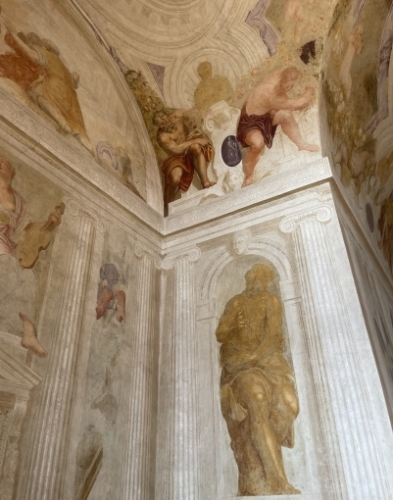 and the upper floor was used to store the estate's most valuable product - grain.