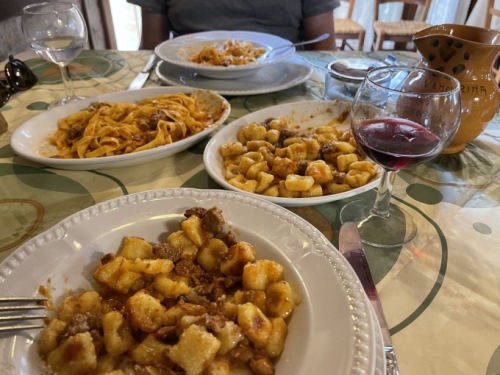 And we can report that still today, there's no shortage of delicious food here!