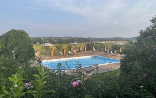 The pool was a welcome bonus for hot, tired travellers.