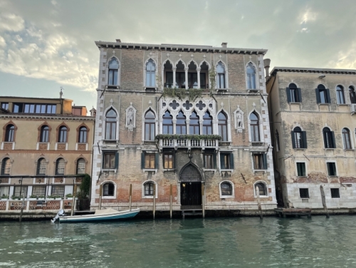 And then we'd arrived - in Venice ...