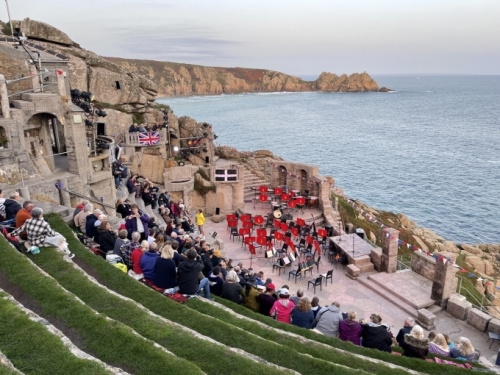 This, though, was a piece of theatre we couldn't wait to enjoy - 'Proms at the Minack' performed by The Band of His Majesty's Royal Marines Plymouth.