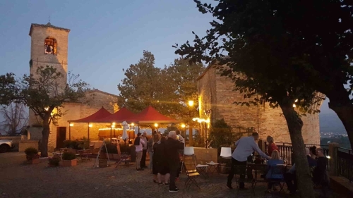 The piazza was also where we gathered for post-lunch and/or pre-dinner drinks during our time in the village. 