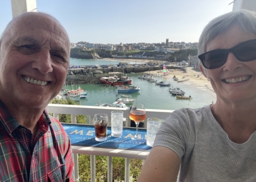 By the time we arrived in the seaside town of Newquay, we had jumpers off and sunscreen on.