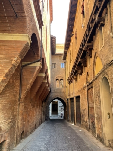 Bologna’s mediaeval streets and lanes.
