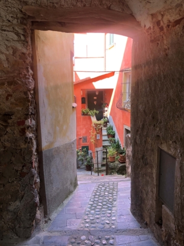 But views come with a cost - in this case a long, steep climb up the hill.