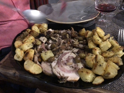 And this dish - rabbit with potatoes, olives and pine nuts - was up there with the best we've ever eaten. The freshest ingredients simply prepared, in amazing locations, with wonderful friends. Experiences for a lifetime.
