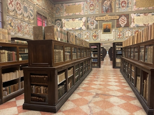 And to the side, another section of the library, largely unchanged since the 16th century.