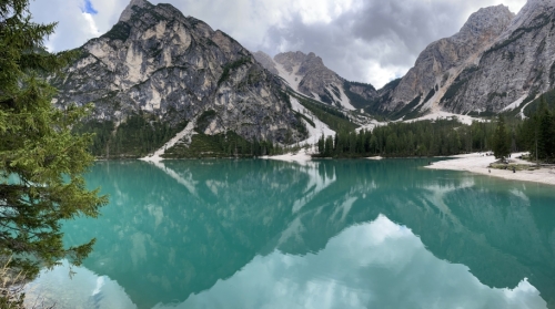 One of the main reasons we headed to this valley was to visit Lake Braies (or Lago di Braies, or Pragser Wildsee in German, or Lake Prags in the English translation of the German - it can get complicated up here!).