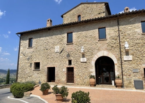 But we hadn't come only to see the village - as it happens, there's a Brunello Cucinelli store here too!