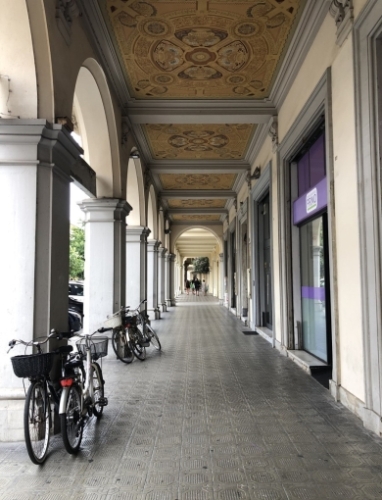 Many of the small streets and lanes here - carruggi - are lined with elegant mediaeval porticoes.