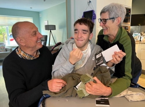 Whenever we visit, the special joy always is spending time the youngest member of the family, Alexander.