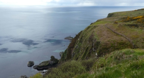In this wild place, livestock - and children too - were tethered to prevent them from being blown off the cliffs