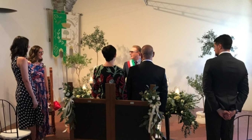 Beautiful Benedetta translated, our wonderful children stood as our witnesses ...