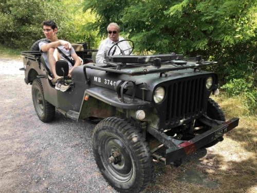 But that’s not the only reminder of the war around here. This 1942 US military 'Willys’ is a familiar sight in town. The owner gave us a full rundown on the history of the vehicle and where weapons were kept for ready access when necessary. 