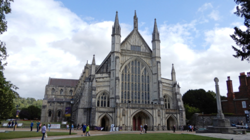 Guildford was a great base for exploring the region - in the next county, Hampshire, this is Winchester Cathedral (there's an earworm for you)