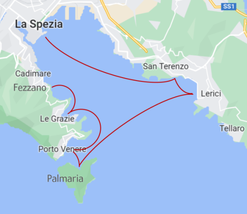 In summer, an excellent network of ferries services the communities of the bay and beyond - rounding the coast and criss-crossing from one side to the other. This was the itinerary we put together for our day on the bay.