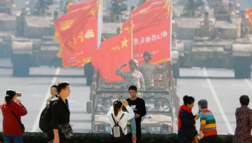 The Communist Party showcasing its military muscle