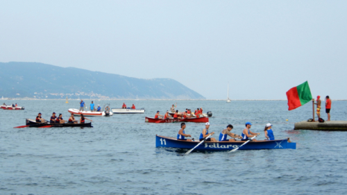 Rowing is a highly competitive sport in these waters; crews from all 13 villages take part