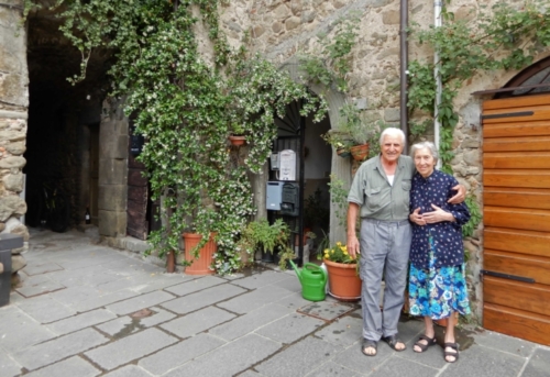 We met this lovely couple whose home is in part of the original defensive walls; 'it's modest but comfortable'