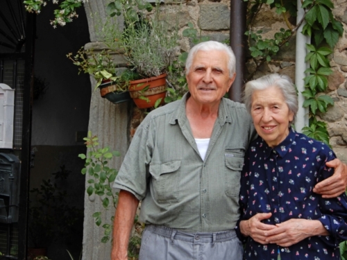 When we happened along the couple was watering their plants, but they happily stopped for a chat; they wanted to hear about Australia