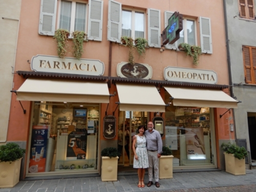 Rita and her sister are pharmacists; their premises just behind the main street
