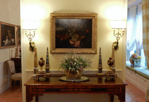 The home had once belonged to a famous gelato-maker; the windows on the right were originally the gelato shopfront