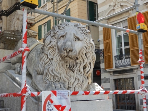 Maybe it's because his friend across the way is behind bars :)