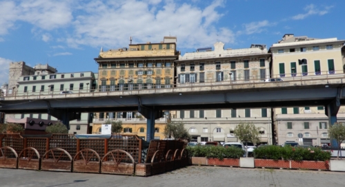 It's just a pity about the concrete freeway they've plonked right in front of the port's elegant old buildings 