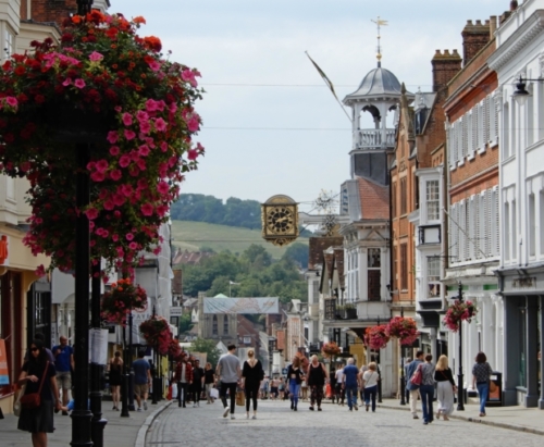 From one end to the other - as well as Northumberland in the far north, we headed to Surrey, south of London and not too far from the English Channel 