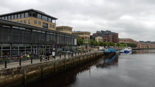 Even in the rain the Tyne riverside is a lovely walk
