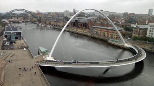 The Gateshead Millennium tilt bridge