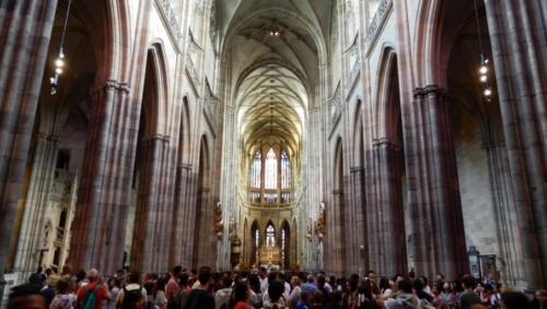 And back among the crowds in St Vitus Cathedral