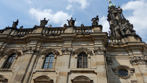 Both buildings were severely damaged during the war