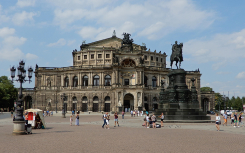 The Semperoper, Dresden's opera house and concert hall has had a few lives; the building was destroyed by fire in 1869, rebuilt in 1878, bombed in 1945, finally reopened in 1985, severely damaged by flooding in 2002 and repaired later that year with funds raised from around the world