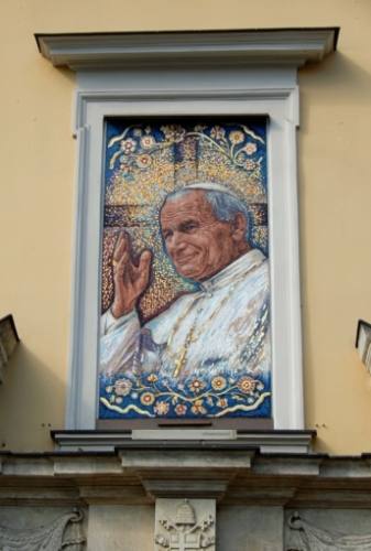 Pope John Paul II is beloved here in Krakow; the former Polish Cardinal was elected Pope in 1978  