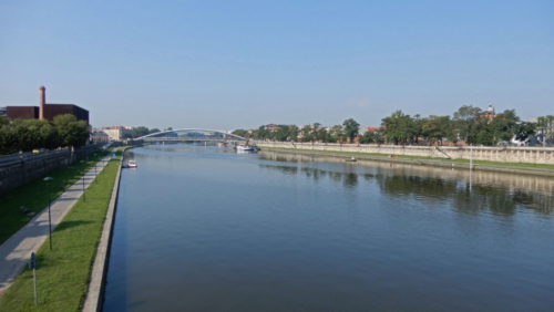 Just across the Vistula River