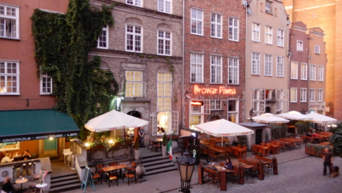 It was a great location - the front windows overlooked Browar Piwna, Brewers Street