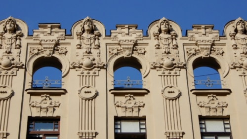 And they almost all appeared in the decade between 1904 and 1914 - it's an extraordinary feature of the Latvian capital