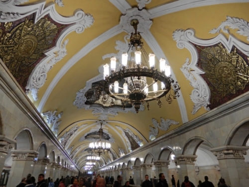 Moscow's metro stations are among the most elaborate in the world