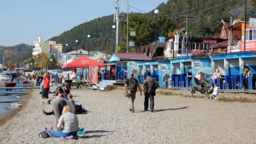 The town of Listvyanka is the lake's most popular holiday spot for Russians