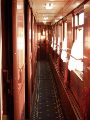 First class carriage on the Chinese train