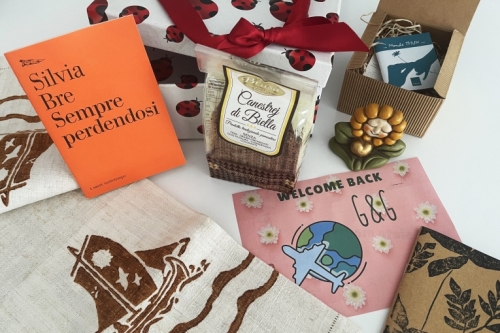 They presented us with a box of lovingly-selected gifts, all crafted in Piedmont where they live. To us, each one is a treasure infinitely more valuable than anything to be found in a window in Milan's fashion district.