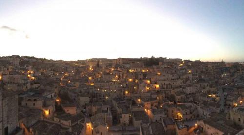 View from the cathedral at dusk 