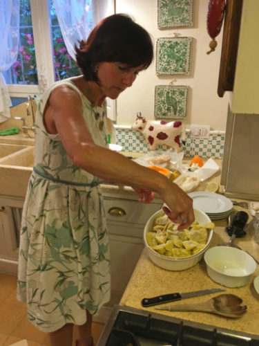 Rita prepared a delicious dinner for us all