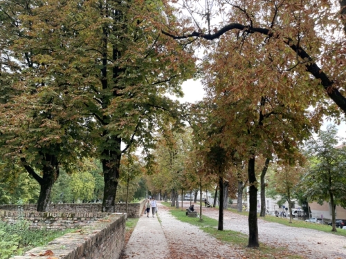 Sections of the city's 14th century defensive wall remain intact, and a stroll along the tree-lined ramparts was on the 'Treviso to-do' list.