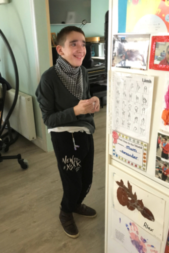 Alex isn't happy just because it's school holidays - happy is his default position; he's a great young man